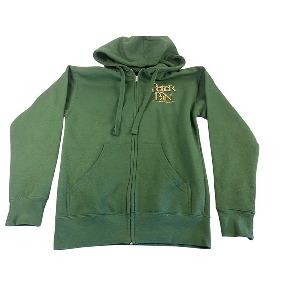 Peter Pan Broadway Musical Other - Peter Pan Broadway Musical (2024) Official Merch Zip Up Hoodie Green UNISEX SM